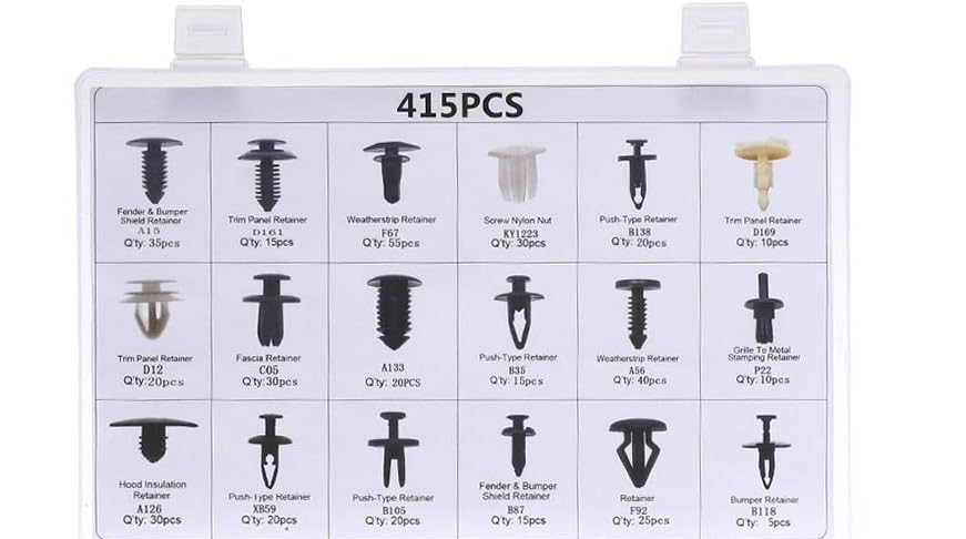 61SA4q4f0KL._AC_SL1000_1 مشابك تثبيت السيارة ومجموعة بلاستيكية من اف ام كيو شوب - الصورة 1