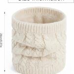 غطاء رقبة منسوج حراريًا بلون بيج