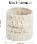 غطاء رقبة منسوج حراريًا بلون بيج