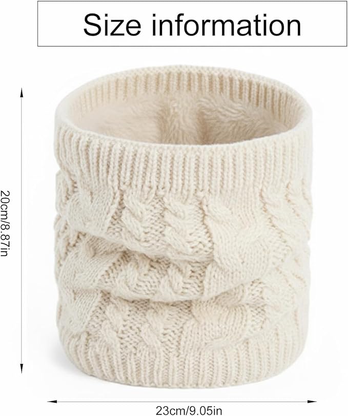 61unVn2PfrL._AC_SX679_ غطاء رقبة منسوج حراريًا بلون بيج - الصورة 1