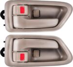 طقم مقابض ابواب داخلية وخارجية مكونة من قطعتين لمقعد السائق والراكب الامامي والخلفي بديل لسيارة 1997 1998 1999 2000 2001 تويوتا كامري