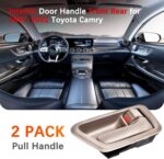 ⁦طقم مقابض ابواب داخلية وخارجية مكونة من قطعتين لمقعد السائق والراكب الامامي والخلفي بديل لسيارة 1997 1998 1999 2000 2001 تويوتا كامري⁩ - الصورة ⁦2⁩