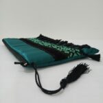 شنطة آيباد أنيقة للمناسبات من الستان الفاخر – لون أخضر سرعي