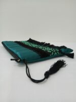 شنطة آيباد أنيقة للمناسبات من الستان الفاخر – لون أخضر سرعي