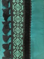 ⁦شنطة آيباد أنيقة للمناسبات من الستان الفاخر – لون أخضر سرعي⁩ - الصورة ⁦5⁩