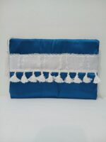 ⁦شنطة آيباد زرقاء فاخرة للمناسبات – تصميم أنيق وعصري⁩ - الصورة ⁦2⁩