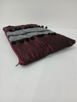 شنطة آيباد وكمبيوتر محمول من الستان الفاخر - أحمر عودي أنيق